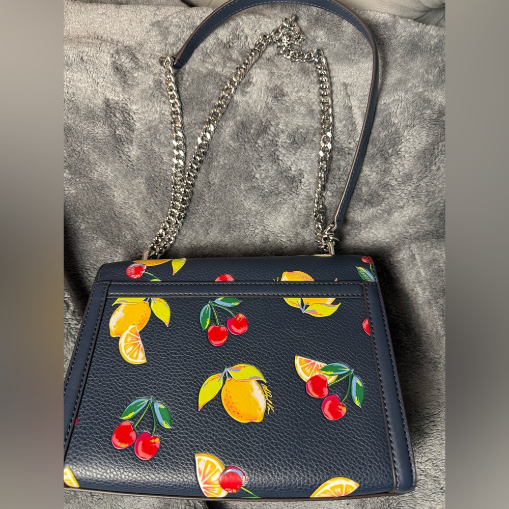 Michael Kors Whitney Medium Fruit Print‎ Shoulder Bag - Picture 4 of 6